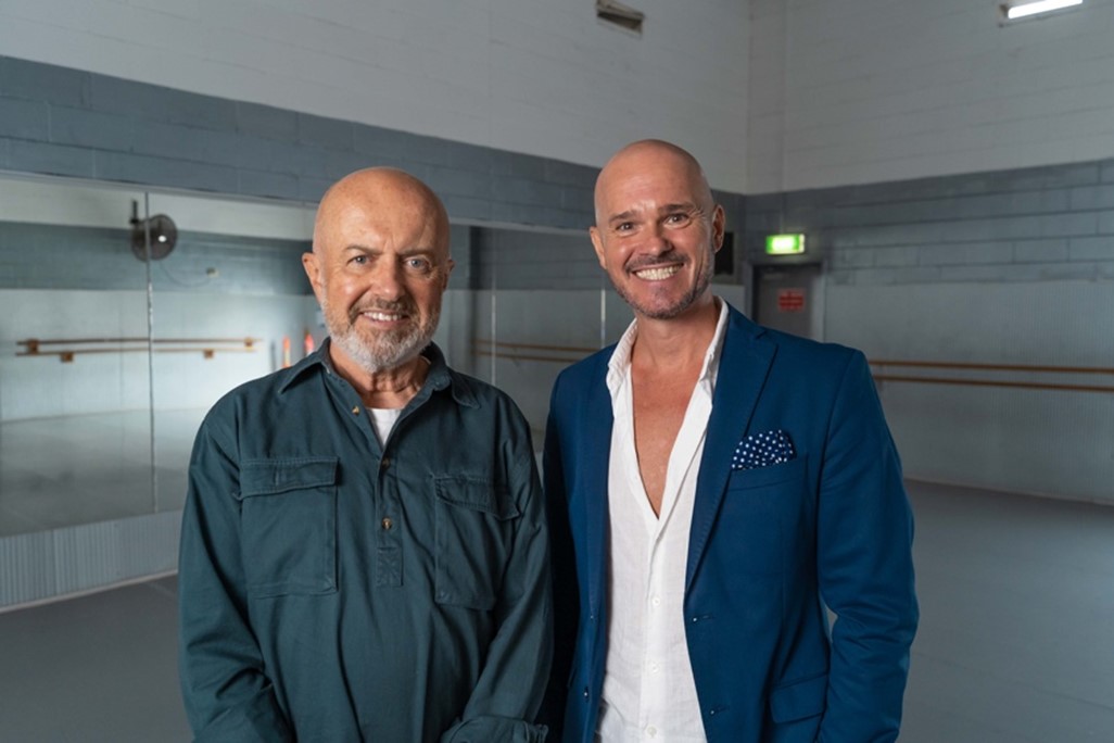 Grayboy Entertainment founder and director, Graeme Gillies and P&O Cruises Australia’s Head of Entertainment, Brett Annable  (March 2022)