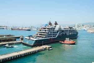 Seabourn Venture Reaches Another Milestone During Launch Ceremony in Genoa, Italy  (August 2021)
