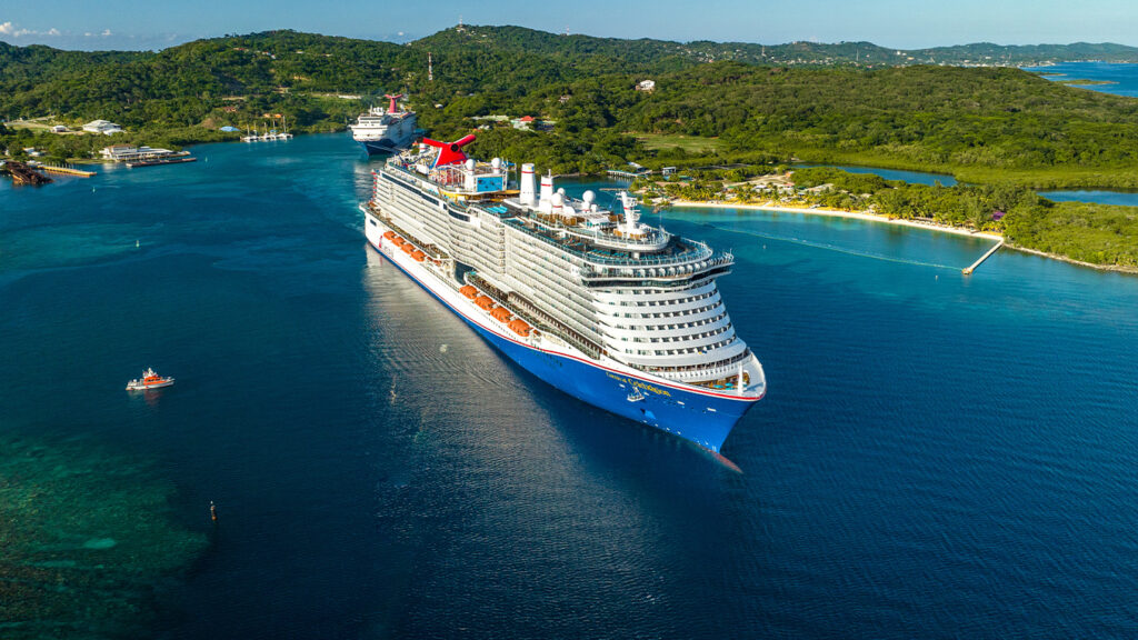 Amber Cove’s tropical harbor, a stunning Carnival Cruise destination in the Caribbean.